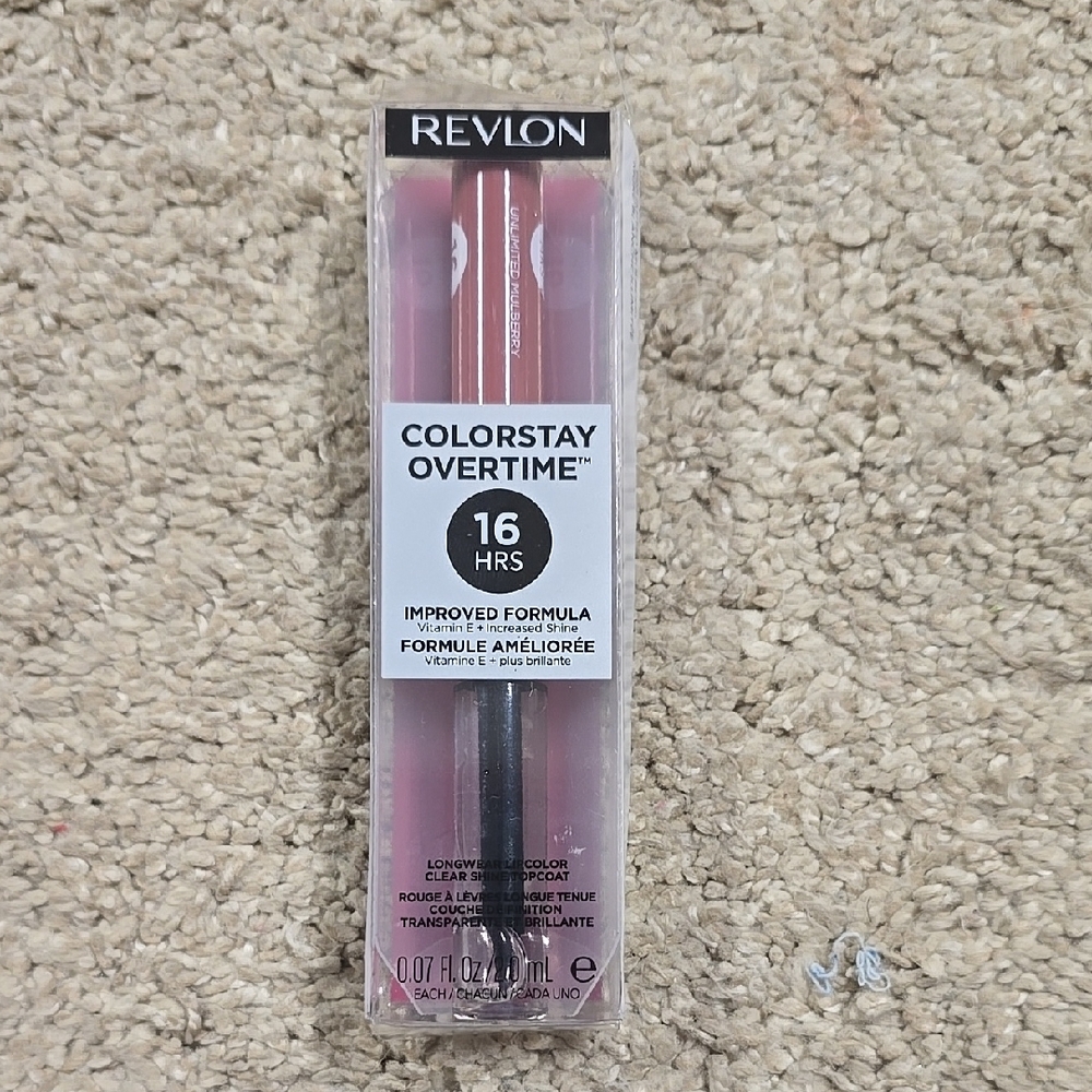 Revlon ColorStay Overtime 16Hr Wear Lipcolor NIB COLOR 220 UNLIMITED MULBERRY - Picture 5 of 7